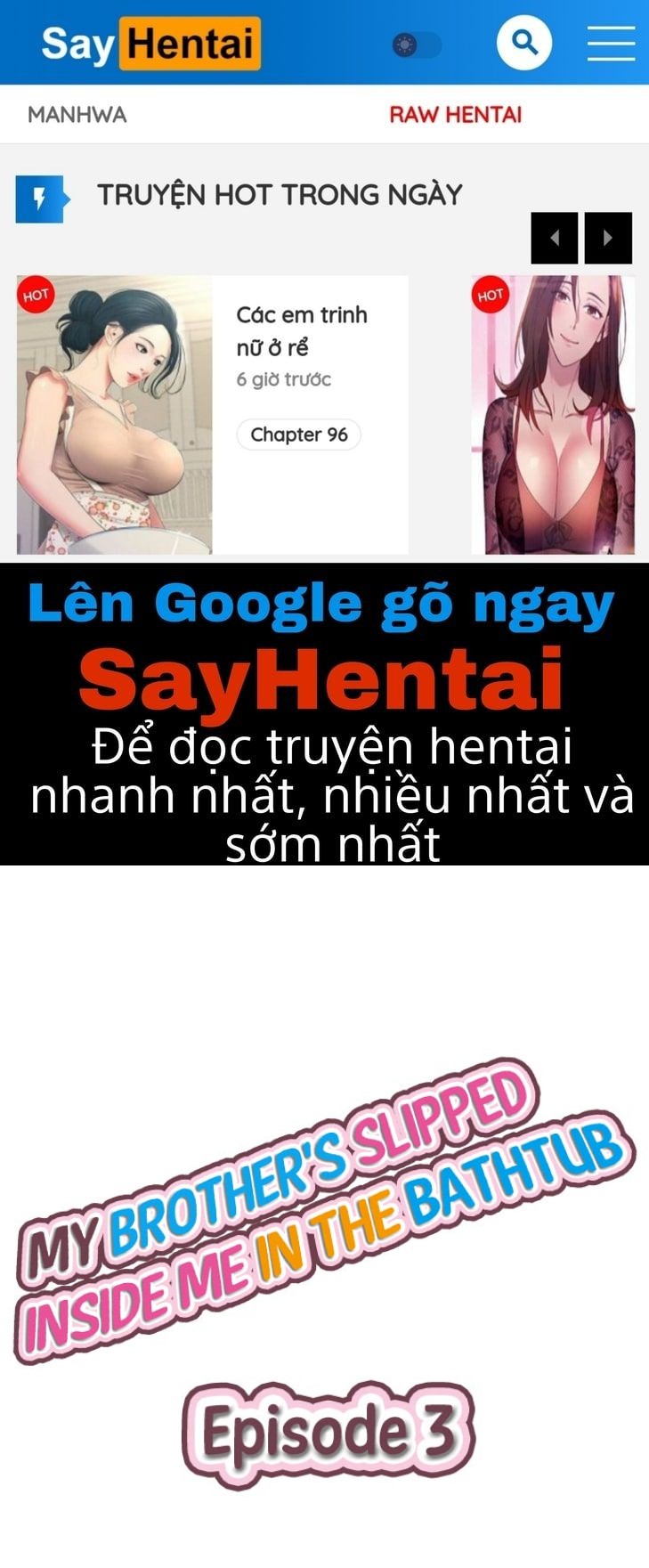 Tắm cùng anh trai